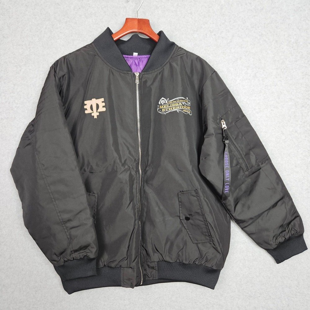 Melissa Etheridge VIP Crew Black Bomber Jacket Limited‎ Edition Adult Size L New